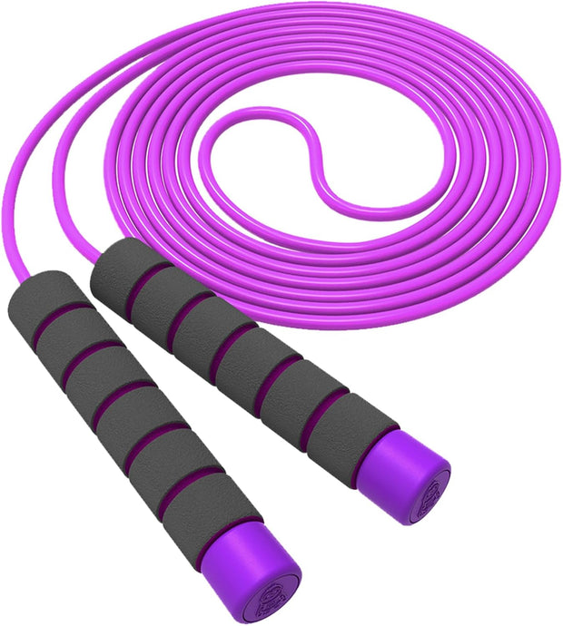 Jump Rope For Kids,Jump Rope Kids,Adjustable Soft Skipping Rope,Toddler Jump Rope With Skin-Friendly Foam Handles For Kids, Boys,Girls,Women, Men,Exercise Activity,Outdoor Fitness