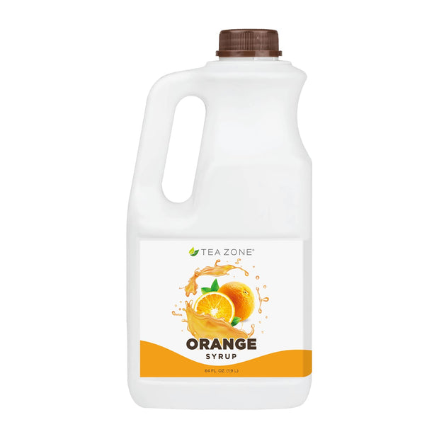 Tea Zone J1050 64 fl.oz Orange Syrup for Tea, Coffee, Sweets, Ice Cream, Cocktails Blending