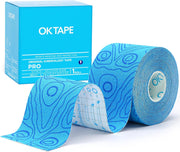 OK TAPE PRO Kinesiology Tape, 2inch x Long Roll 16ft Free Cut Tape, Elastic Athletic Tape Therapeutic Latex Free, Black+Black