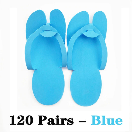 120Pairs Disposable nail art slippers beauty salon 2.5mm EVA foam hotel travel slippers