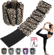 Wrist Ankle Weights for Women Set of 2, Adjustable Silicone Weighted Bangles, Wearable Ultra-durable Strips Weight Bracelet 2 lbs/4 lbs for Yoga, Pilates, Barre, Walking, Arm & Leg Workout