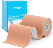 OK TAPE Kinesiology Tape, Regular Original Cotton Elastic Athletic Tape for Support and Recovery, Sports Tape, 2in×16.4ft Uncut Roll - Pink