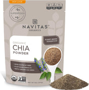 Navitas Organics Chia Seeds – For Chia Pudding, Smoothies, Baking, Salads & More – Omega 3, Fiber, Minerals - USDA Organic, Non GMO, Kosher, Gluten Free, Keto (16oz. Bag, 15 Servings)