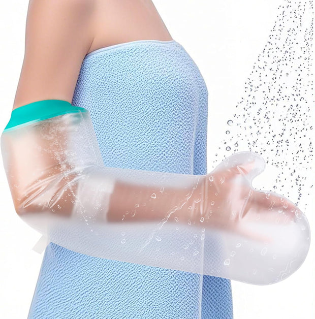 Waterproof Leg Cast Cover for Showering, Reusable Shower Sleeve for Lower Leg After Surgery, Watertight Non-Slip Adult Fracture Protector Bag, Water Proof Medical Covers for Calf/Ankle/Wound/Bandages
