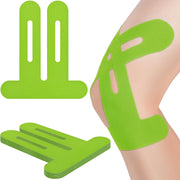 Kinesiology Tape for Knees, 10 Count Knee Tape for Knee Pain Relief Pre Cut, Latex Free Knee Tape, Support Muscles and Joints, Knee Kinesiology Tape Pre Cut, Waterproof and Elastic (Black)