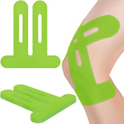 Kinesiology Tape for Knees, 10 Count Knee Tape for Knee Pain Relief Pre Cut, Latex Free Knee Tape, Support Muscles and Joints, Knee Kinesiology Tape Pre Cut, Waterproof and Elastic (Black)