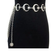 New Fashion Luxury Designer Brand Metal Waist Chain Dress Belts Metal Belt for Women