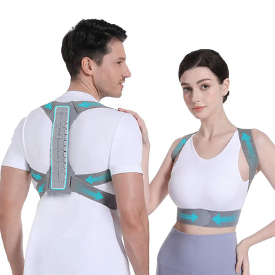 OFIR Revolutionary Upper Back Brace Posture Corrector for Women & Men, Effective Back Straightener Posture Corrector for Men, Support Shoulder Neck and Spine for Scoliosis, Hunchback, L(UnderBust 31.5-39.5")