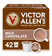 Victor Allen's Coffee Milk Chocolate Hot Cocoa SSC, 42 Count, Single Serve K-Cup Pods for Keurig K-Cup Brewers