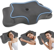Pain Relief Cervical Pillow for Neck Support,Adjustable Ergonomic Pillow Cozy Sleeping,Odorless Orthopedic Memory Foam Pillows,Contour Bed Pillow for Side Back Stomach Sleeper
