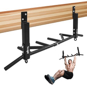 Yes4All Multi-Grip Wall Mount Pull-Up Bar, 16 Inches & 24 Inches Reversible Stud and Wall Compatibility Mounted Pull Up Bar Design, Solid Construction Strength Training