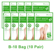 1-10Pcs Exfoliating Foot Mask Foot Spa Pedicure Socks Removing Dead Skin Whitening Heels Peeling Anti Cracked Foot Skin Care