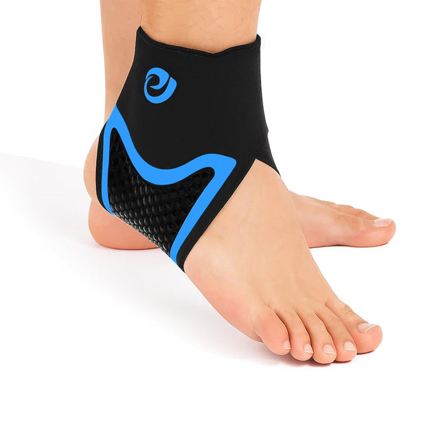 Nvorliy AquaSkin Pro Ankle Brace, Quick-Dry & Chlorine-Resistant Ankle Sleeve for Swimming, Surfing, Diving, Paddle Boarding & Aquatic Recovery–Ultra-Thin Support for Men & Women (Right, L)