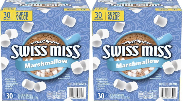 Swiss Miss Chocolate Hot Cocoa Mix With Marshmallows, 8 Count Hot Cocoa Packets