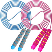 Jump Rope for Kids - Adjustable Soft Skipping Rope with Skin-Friendly Foam Handles for Kids, Boys, Girls, Children - Outdoor Fun Activity, Great Party Favor, Exercise Activity & Fitness