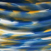 Oceanfoam Ripple Travel Foam Roller (11" x 3.35") Firm Mini Foam Roller for Physical Therapy, Deep Tissue Massage, Back Pain - High Density, Ergonomic Wave Textured - Yoga, Exercise (Black Marbled)