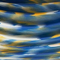 Oceanfoam Ripple Travel Foam Roller (11" x 3.35") Firm Mini Foam Roller for Physical Therapy, Deep Tissue Massage, Back Pain - High Density, Ergonomic Wave Textured - Yoga, Exercise (Black Marbled)