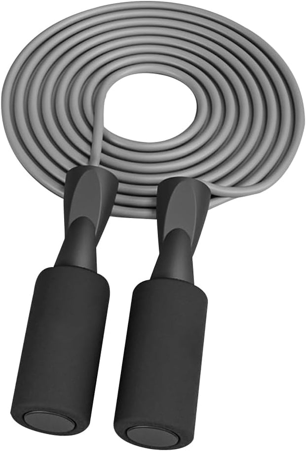 Weighted Jump Rope Without Rope Skipping Rope No Line Speed Rope Cordless For Fitness Workout Anywhere Ropeless Bod Rope for Exercise Training Beachbody Build