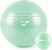 Yoga Ball for Exercise, Pilates Set, 4 Sizes Fitness Ball for Workout, Birthing, Pregnancy, Physical Therapy- Pump Included