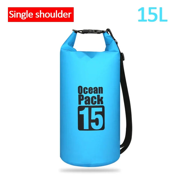 Waterproof PVC Dry Bag for Women Men 2L/5L/10L/15L/20L/30L Outdoor Sport Storage Bag for Kayaking, Boating, Fishing, Swimming