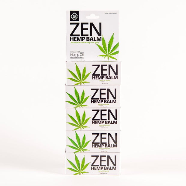 ZEN Hemp Balm for Relief, Hemp Oil Extract for Joints, Back, Neck and Elbows, Hemp Infused Topical Cream - 0.7 oz (Pack of 1)