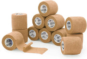 OK TAPE Self Adherent Cohesive Bandages Wrap - 12Packs, 2" x 5 Yards, Non-Woven Self Adhesive Bandage Wrap for Thumb, Finger, Wrist, Ankle, Vet Wrap Bandages Tape (Mixed Colors)
