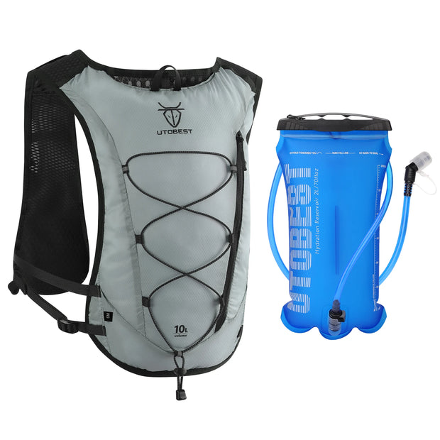 UTOBEST Trail Running Backpack 10L Ultra Lightweight Hydration Vest with 2L Water Bladder for Outdoor Hiking Cycling Marathon