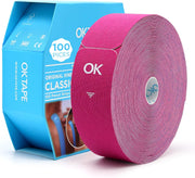 OK TAPE Kinesiology Tape Pre Cut Strips Bulk (150 PCS),Elastic Cotton Latex Free Hypoallergenic Athletic Tape Roll for Muscle Joint Knee,Waterproof k Tape 2in×10in/PCS