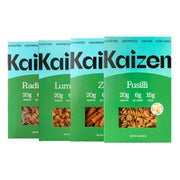 Kaizen Low Carb Keto Pasta Fusilli - High Protein (20g), Gluten-Free, Keto-Friendly (6g Net), Plant-Based Lupini Noodles made w/High Fiber Lupin Flour - 8 ounces (Pack of 3)
