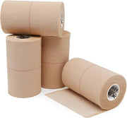 OK TAPE Elastic Adhesive Tape Bandage Tape Wrap - 4 Rolls, Flexible Stretch Bandages for Sports Ankle, Knee and Wrist Sprains (Beige,2 Inch Wide)