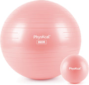 Yoga Ball for Exercise, Pilates Set, 4 Sizes Fitness Ball for Workout, Birthing, Pregnancy, Physical Therapy- Pump Included