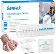 Sutures Butterfly Bandaids - 4 Pcs Laceration Closure Kit - Surgical Laceration Repair Without Sew - Quick Clot -Emergency Wound Closures Device (PU)