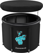 Jasonwell Ice Bath Tub for Athletes - Heavy Duty Cold Water Therapy Plunge Tub Ice Pod for Recovery Portable Ice Barrel Plunge Pool for Outdoor Inflatable Hot Tub Bathtub at Home for Adults