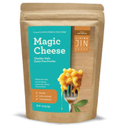 Vegan Magic Cheese Sauce (6oz powder makes 14oz), Cheddar Cheese Powder for Vegan, Plant-Based Cheese, Salty Crackers Dairy Free, Low Sodium