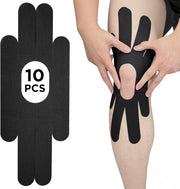 OK TAPE One-Structure K-Tape Patches | Precut for Knee Kinesiology Tape | Pain Relief and Accessories | 10 Pcs and Beige