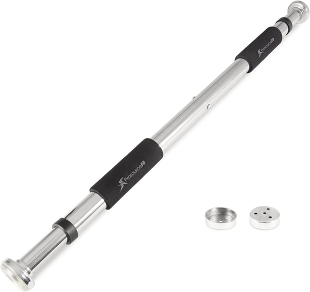 ProsourceFit Heavy Duty Doorway Mount Pull Up/Chin-Up Bar, Adjustable with Foam Grips for Home Workouts