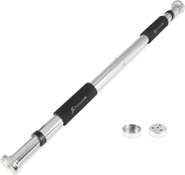 ProsourceFit Heavy Duty Doorway Mount Pull Up/Chin-Up Bar, Adjustable with Foam Grips for Home Workouts