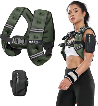 Weighted Vest Woman 5 12 15 20 25 30 lb Weight Vest with Ironsand for Walking Strength Training Running Workout