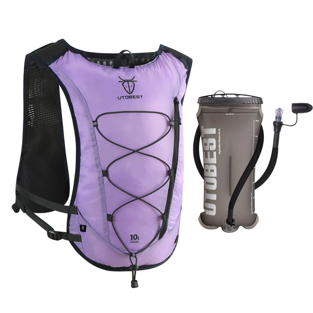 UTOBEST Trail Running Backpack 10L Ultra Lightweight Hydration Vest with 2L Water Bladder for Outdoor Hiking Cycling Marathon