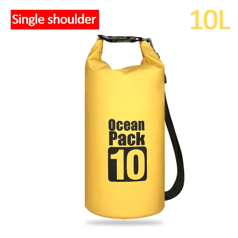 500D Waterproof Swimming Bag Dry Sack 2/5/10/15/20/30L Waterproof Floating Dry Gear Bags For Boating Fishing Rafting Swimming