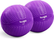 Yes4All Weighted Toning Balls for Exercise, Soft Medicine Balls for Exercise, Pilates, Yoga, Balance, Flexibility, 2-10lbs
