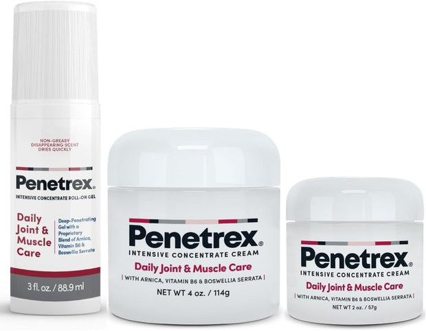 Penetrex Joint & Muscle Therapy - Soothing Muscle Rub for Back, Neck, Hands, Feet - Premium Whole Body Rub with Arnica, Vitamin B6 MSM & Boswellia - Non-Greasy 2oz Cream