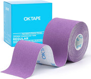 OK TAPE Kinesiology Tape, Regular Original Cotton Elastic Athletic Tape for Support and Recovery, Sports Tape, 2in×16.4ft Uncut Roll - Pink