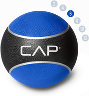 WF Athletic Supply Medicine & Exercise Ball - Durable Rubber & Consistent Weight Distribution; Comfort Textured Grip for Strength, Balance & Core Training, Multiple Choices Available