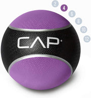 WF Athletic Supply Medicine & Exercise Ball - Durable Rubber & Consistent Weight Distribution; Comfort Textured Grip for Strength, Balance & Core Training, Multiple Choices Available