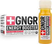 +GNGR Immunity Booster Organic Ginger and Turmeric Shot - Cold Pressed Ginger Shots with Turmeric, Cayenne Pepper, Orange, Lemon for All Natural Immune & Digestive Support (2 Oz, Pack of 12)