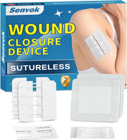 Sutures Butterfly Bandaids - 4 Pcs Laceration Closure Kit - Surgical Laceration Repair Without Sew - Quick Clot -Emergency Wound Closures Device (PU)