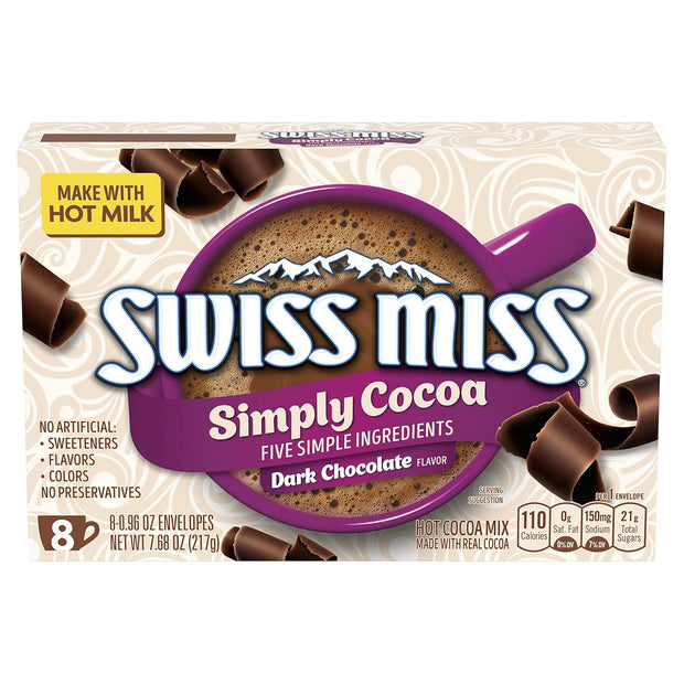 SWISS MISS Milk Chocolate Flavored Hot Cocoa Mix, 38.27 OZ Square Canister