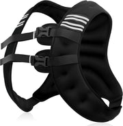 Weighted Vest Men or Women - 5/10/15/20/25/30lbs Weights with Reflective Stripe, Weighted Vest for Workout Equipment for Strength Training Running - Walking Weight Loss