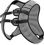 Weighted Vest Men or Women - 5/10/15/20/25/30lbs Weights with Reflective Stripe, Weighted Vest for Workout Equipment for Strength Training Running - Walking Weight Loss